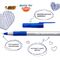 Ручки шариковые с грипом BIC "Round Stic Exact", НАБОР 4 шт., СИНИЕ, линия письма 0,28 мм, блистер, 932857