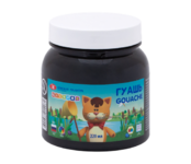 Гуашь детская "Цветик" черная, банка 220мл