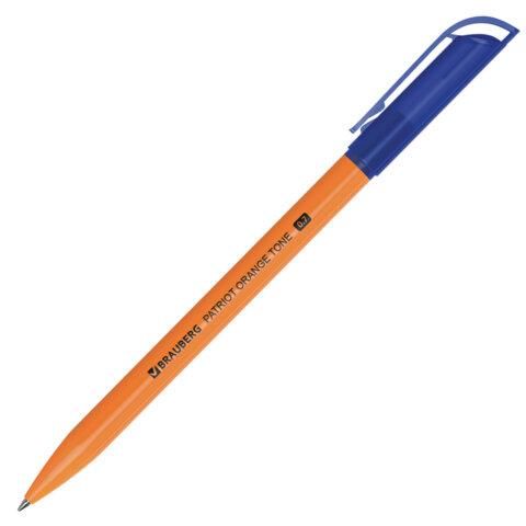 Ручка шариковая РОССИЯ "PATRIOT ORANGE TONE", СИНЯЯ, корпус оранжевый, узел 0,7 мм, линия письма 0,35 мм, BRAUBERG, 143964