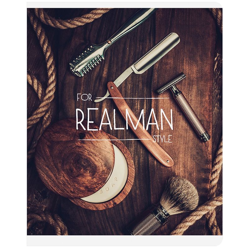 Тетрадь 96л., А5, клетка ArtSpace "Стиль. Realman"