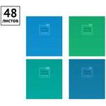 Тетрадь 48л., А5, клетка ArtSpace "Моноколор. Blue&Green"