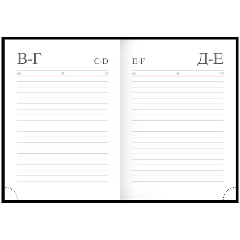 Ежедневник недатир. А6, 160л., балакрон, OfficeSpace "Ariane", черный