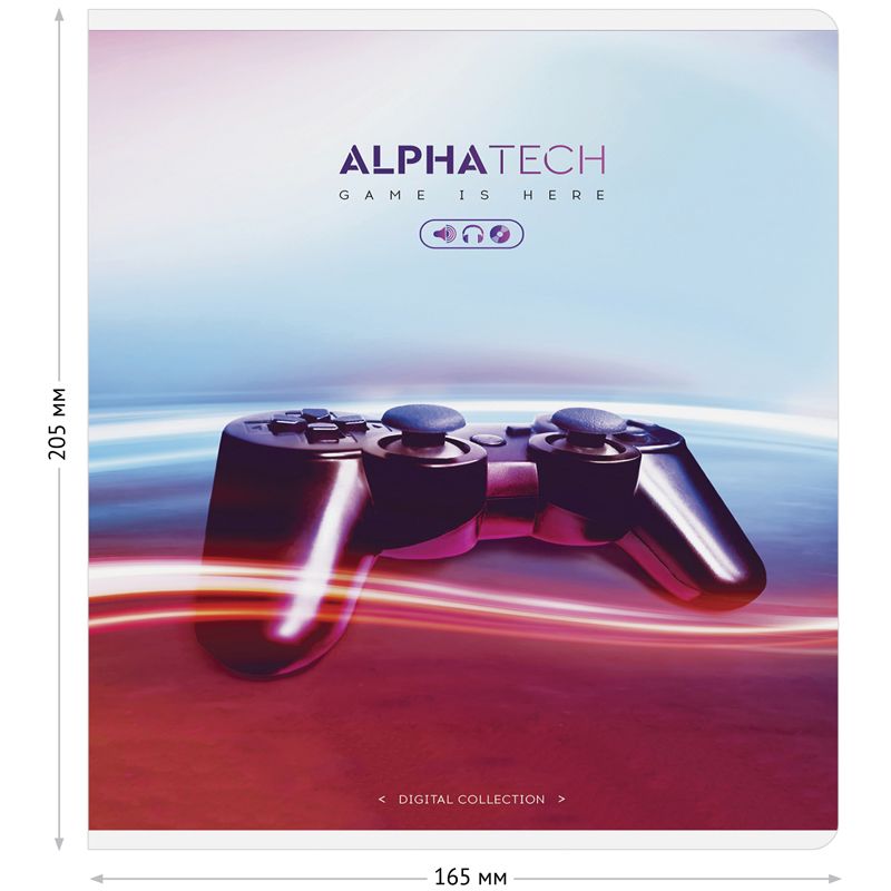 Тетрадь 48л., А5, клетка ArtSpace "Увлечения. Neon. Alphatech"