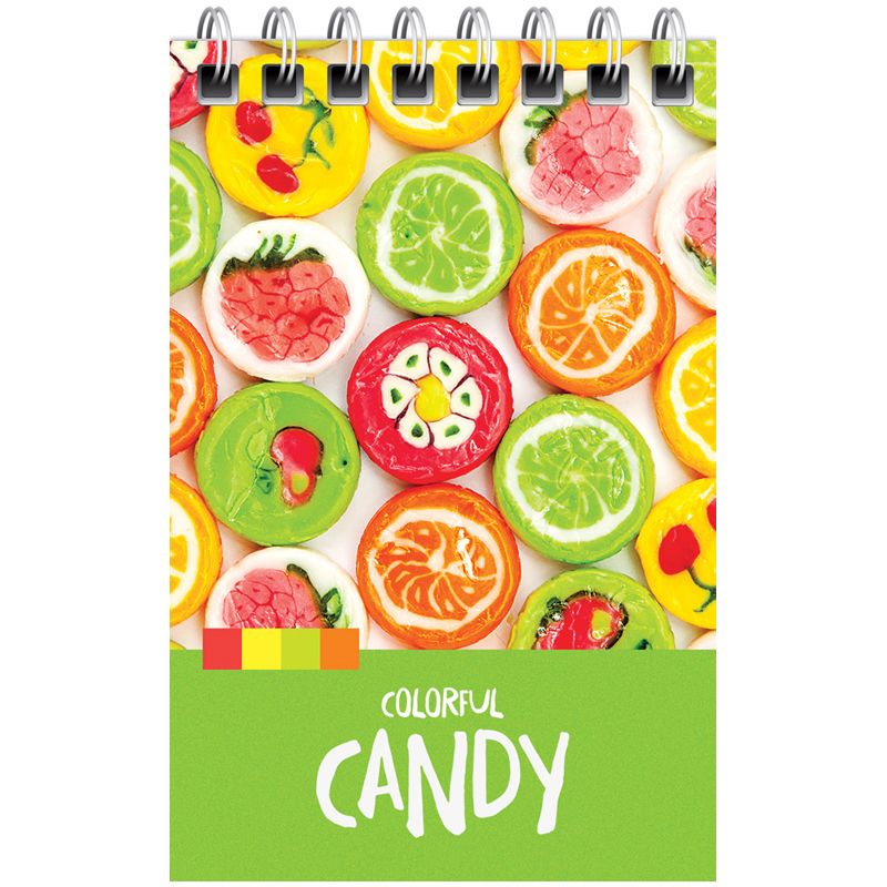 Блокнот А7 40л. на гребне ArtSpace "Леденцы. Colorful candy"