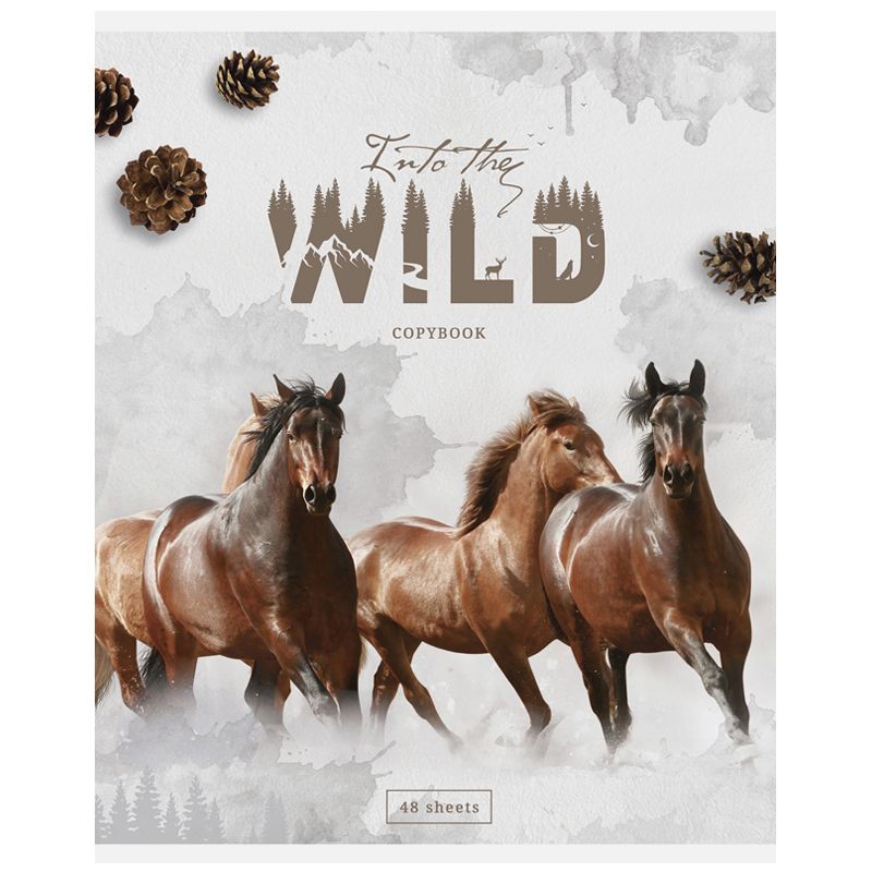 Тетрадь 48л., А5, клетка ArtSpace "Животные. Into the wild", суперэконом