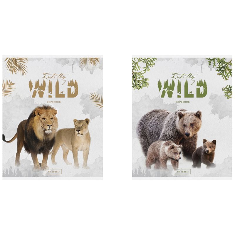 Тетрадь 48л., А5, клетка ArtSpace "Животные. Into the wild", суперэконом