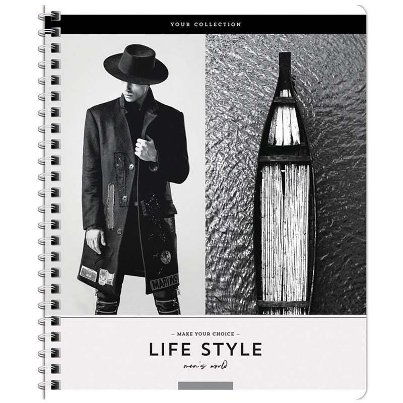 Тетрадь 60л., А5, клетка на гребне ArtSpace "Стиль. Life style"