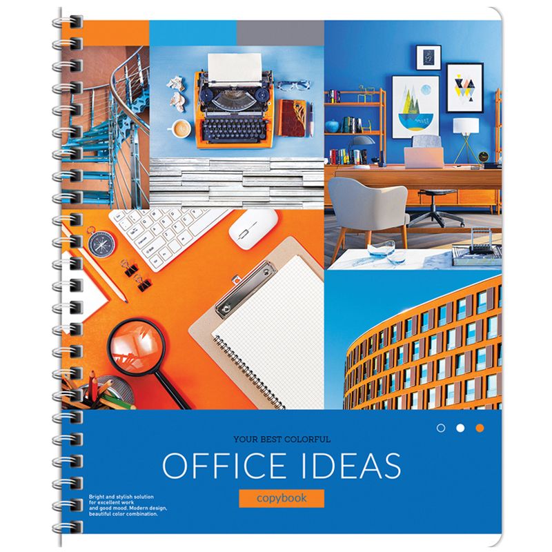 Тетрадь 80л., А5, клетка на гребне ArtSpace "Офис. Сolorful ideas"