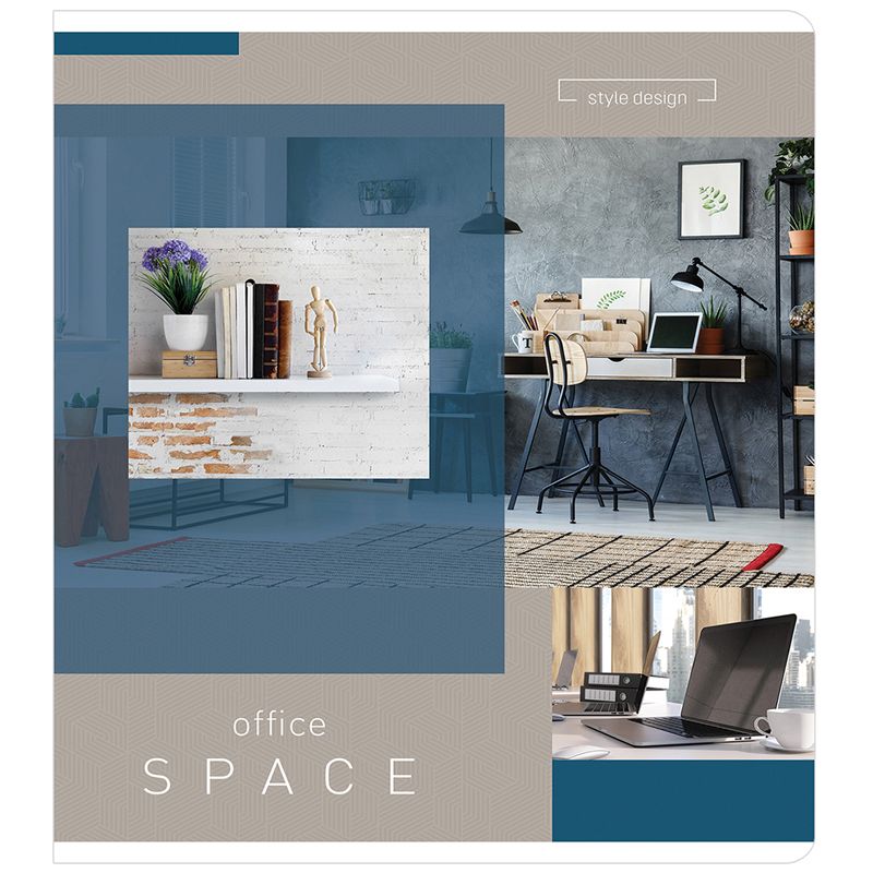 Тетрадь 60л., А5, клетка ArtSpace "Офис. Office space"