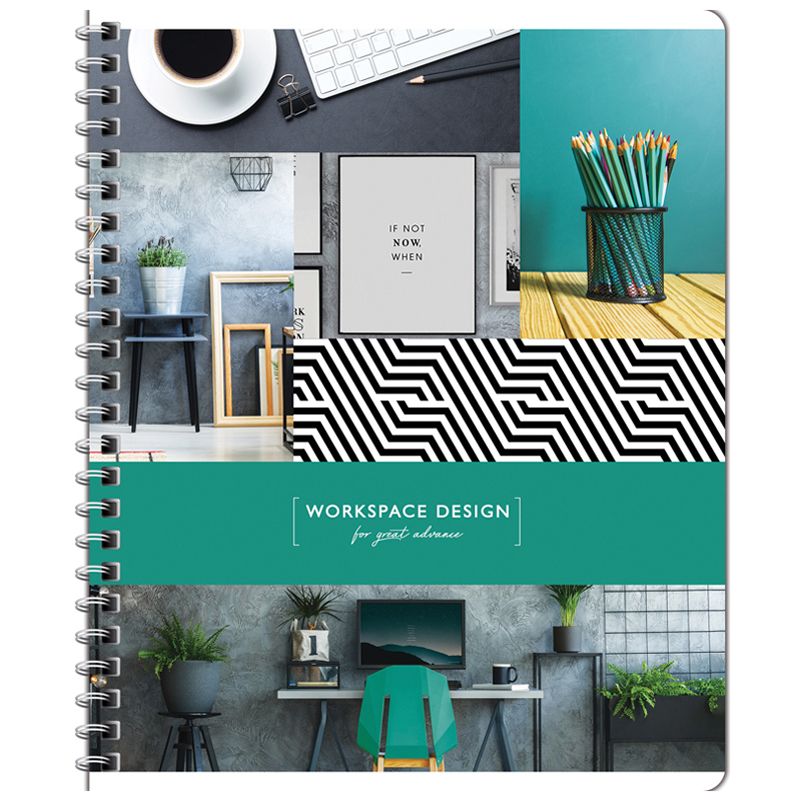 Тетрадь 96л., А5, клетка на гребне ArtSpace "Офис. Workspace design"