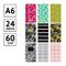 Блокнот А6 24л. на скрепке ArtSpace "Узоры. Pattern mix"