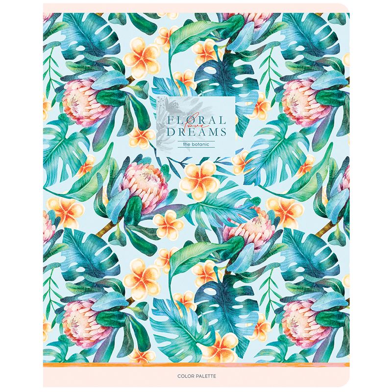 Тетрадь 80л., А5, линия ArtSpace "Цветы. Flowers for dreams"