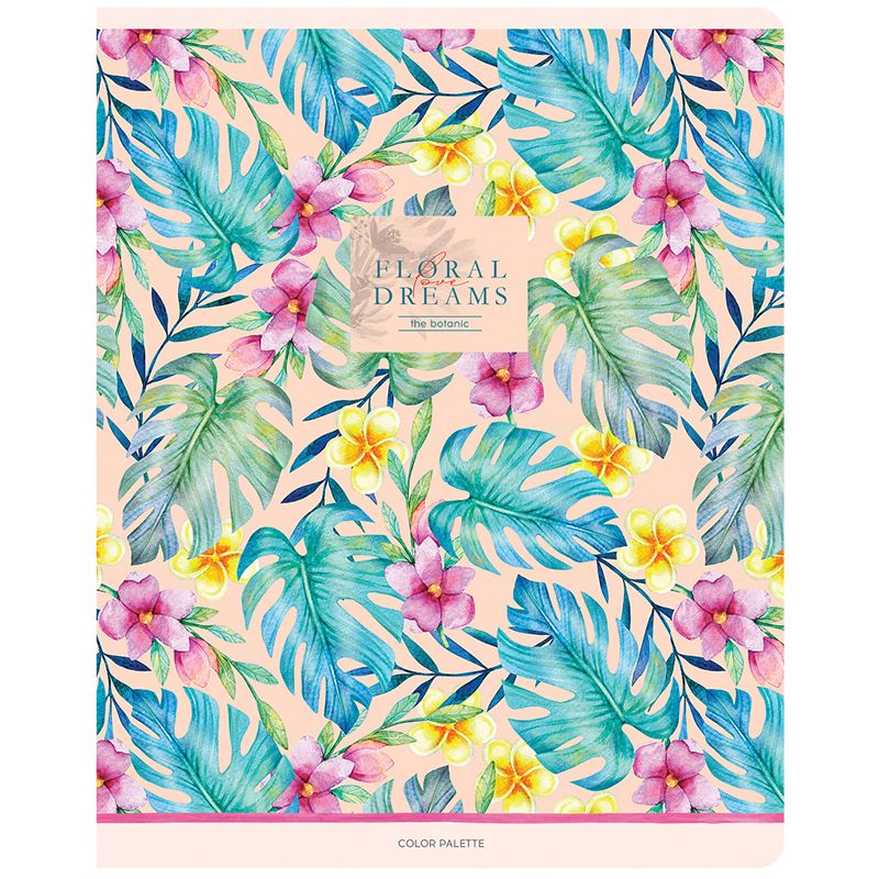 Тетрадь 80л., А5, линия ArtSpace "Цветы. Flowers for dreams"