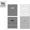 Тетрадь 96л., А5, клетка ArtSpace "Узоры. BW Pattern"