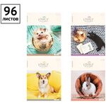Тетрадь 96л., А5, клетка ArtSpace "Питомцы. You lovely"