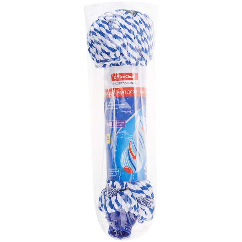Насадка МОП OfficeClean Professional для швабры самоотжимной, микрофибра, 33см