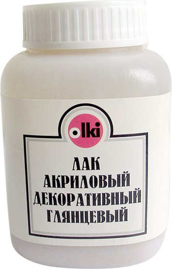 Лак акриловый декоративный глянцевый, 100 мл