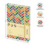 Записная книжка А6 80л., кожзам, Berlingo "Geometry", с рисунком
