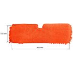 Насадка МОП для швабры OfficeClean Professional двусторонняя, 40*10см, микрофибра, оранжевая