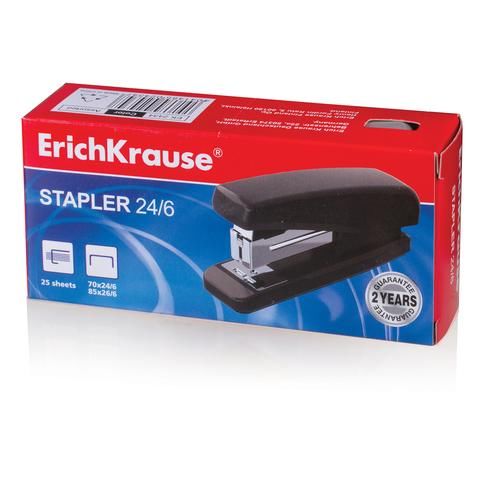 Степлер №24/6 ERICH KRAUSE, до 25 листов, ассорти, 2434