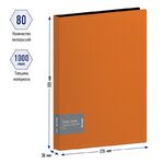 Папка с 80 вкладышами Berlingo "Color Zone", 30мм, 1000мкм, оранжевая