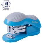 Мини-степлер №24/6, 26/6 Berlingo "Office Soft" до 15л., синий