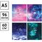 Тетрадь 96л., А5, клетка ArtSpace "Стиль. Star dreams", матовая ламинация, тиснение фольгой
