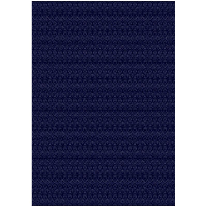 Упаковочная бумага глянц. 70*100см, MESHU "Dark blue", 90г/м2