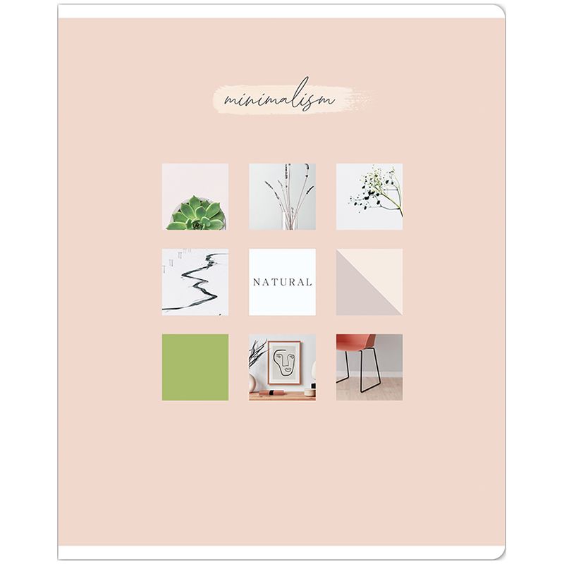 Тетрадь 40л., А5, клетка ArtSpace "Стиль. Minimalism", эконом