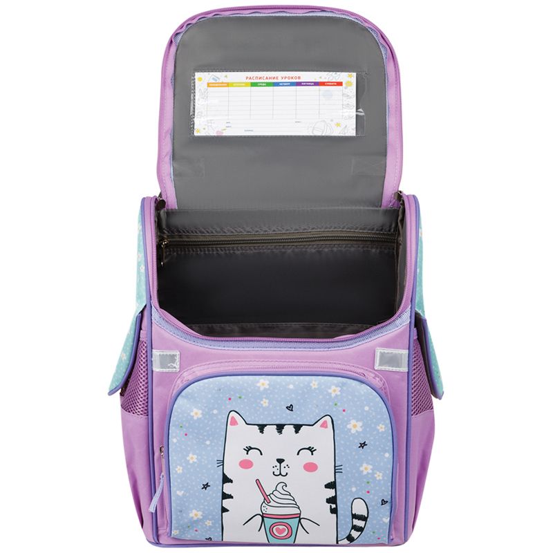 Ранец ArtSpace Junior "Cute Cat" 37*28*21см, 1 отделение, 3 кармана, анатомическая спинка