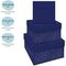 Набор квадратных коробок 3в1, MESHU "Blue style. Base", (19,5*19,5*11-15,5*15,5*9см)