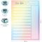 Блок для записей (To Do list) MESHU 14,8*21,0см (А5), 50л., "Candy color", на склейке