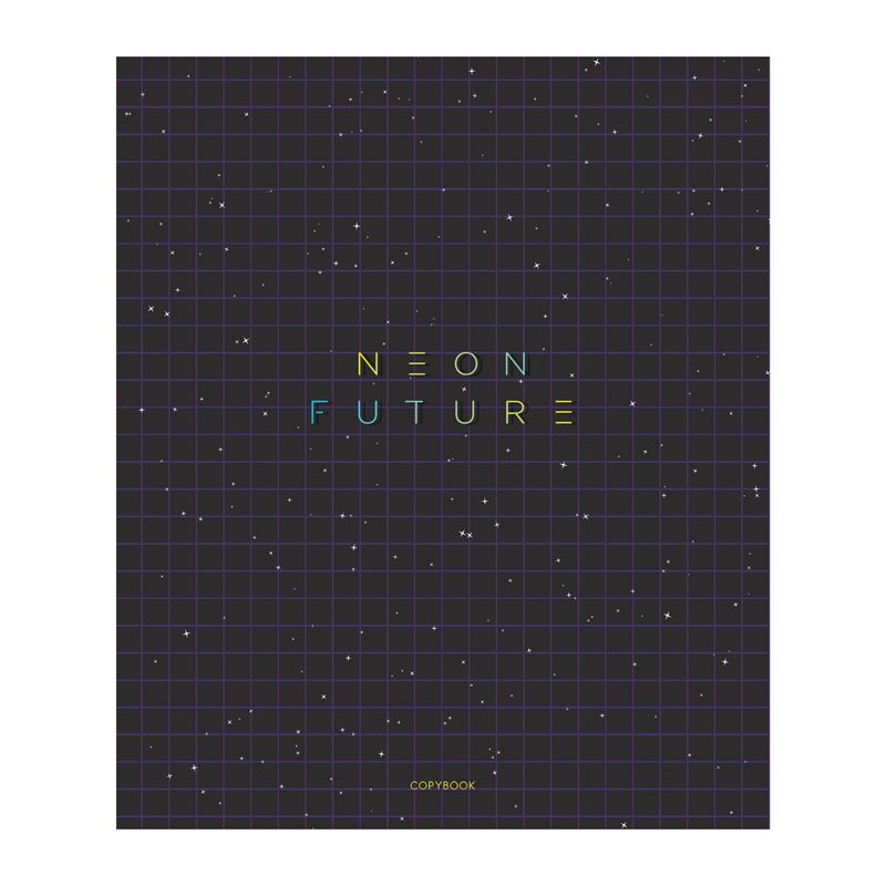 Тетрадь 96л., А5, клетка ArtSpace "Рисунки. Neon future"