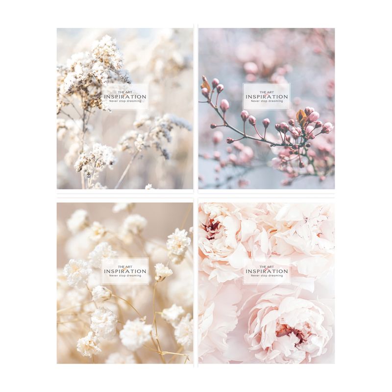 Тетрадь 96л., А5, клетка ArtSpace "Цветы. Flowers for inspiration"