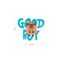 Значок акриловый MESHU "Good boy", прямая УФ-печать, 3,5*3,0см