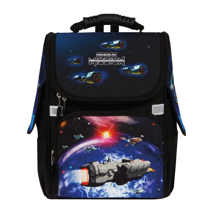 Ранец ArtSpace Junior "Space Mission" 37*28*21см, 1 отделение, 3 кармана, анатомическая спинка
