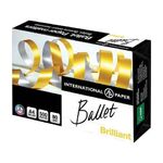 Бумага офисная А4, 80 г/м2, 500 л., марка А, BALLET BRILLIANT, Россия, 168% (CIE)