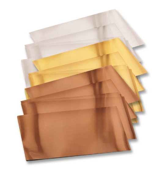 Фольга цветная "Folia" цв. медь, 18,5х29,5 см, плотная, 3л