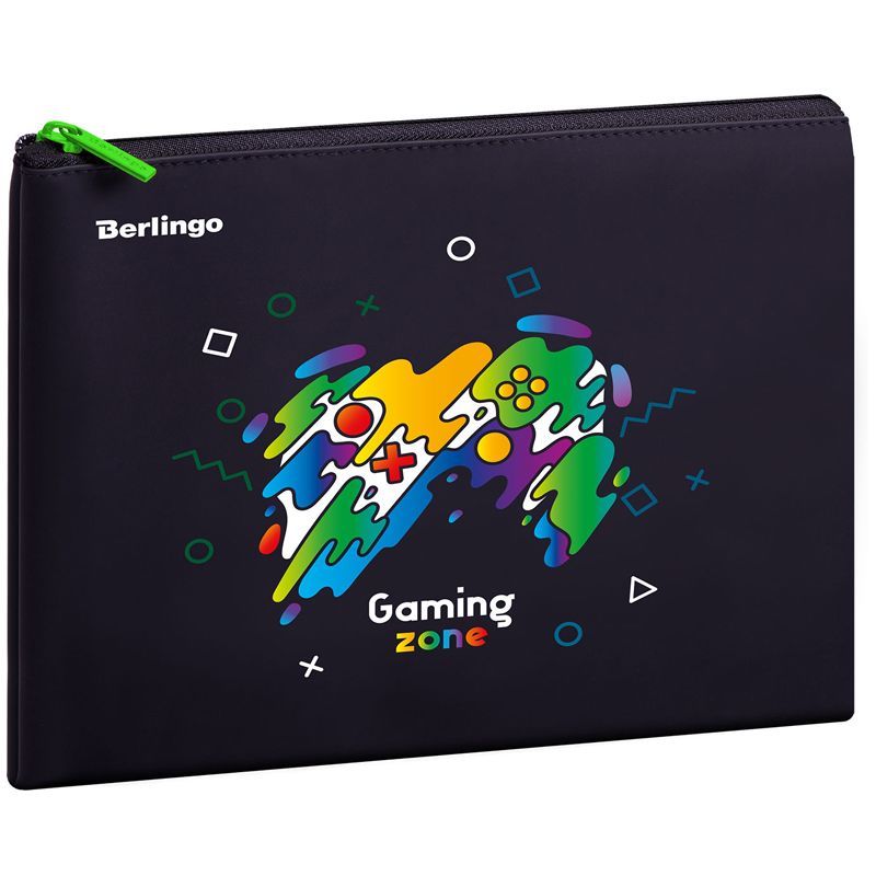 Папка 1 отделение, А5 Berlingo "Gaming Zone", 255*205мм, полиуретан, на молнии