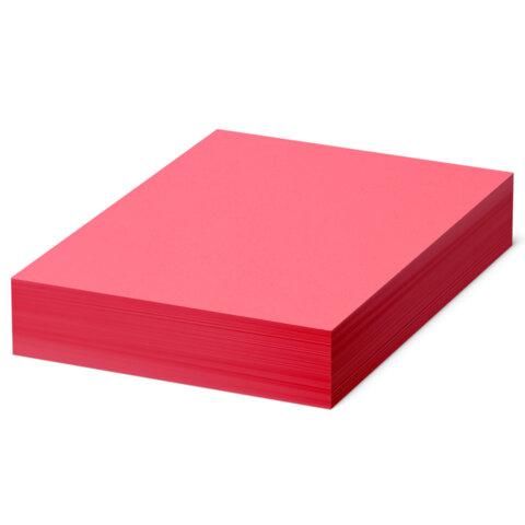 Бумага цветная BRAUBERG, А4, 80 г/м2, 500 л., интенсив, красная, для офисной техники, 115215