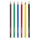 Карандаши цветные ЮНЛАНДИЯ "КАРНАВАЛ", 6 цветов, пластиковые, заточенные, трехгранный корпус, 181683