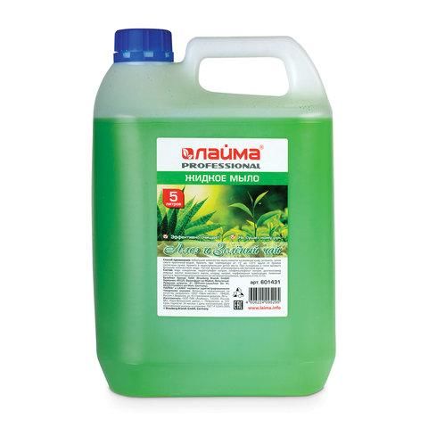 Мыло жидкое 5 л, ЛАЙМА PROFESSIONAL "Алоэ и зеленый чай", 601431