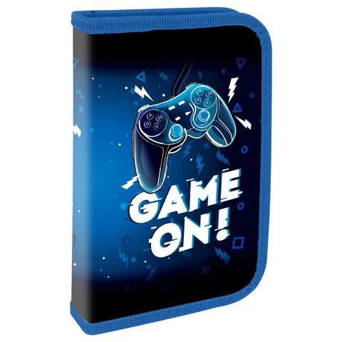 Пенал ПИФАГОР, 1 отделение. ламинированный картон, 19х11 см, "Game On", 271503