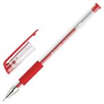 Ручка гелевая с грипом BRAUBERG "EXTRA GT NEEDLE", КРАСНАЯ, игольчатый узел 0,5 мм, линия 0,35 мм, 143921