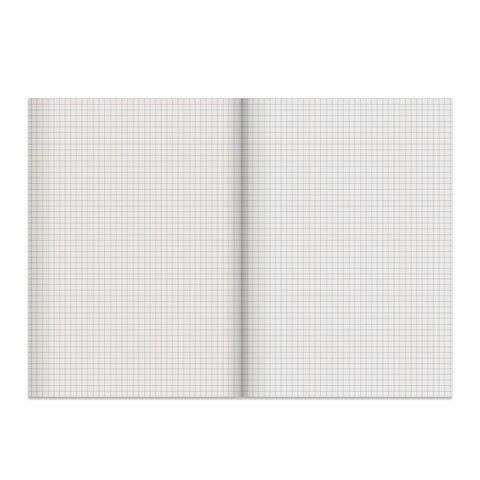 Тетрадь бумвинил, А4, 80 л., скоба, офсет №2 ЭКОНОМ, клетка, STAFF, СИНИЙ, 402649