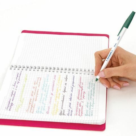 Ручки шариковые ЮНЛАНДИЯ "РАДУГА", НАБОР 10 цветов, длина письма 2000 м, узел 1 мм, линия письма 0,5 мм, 143497