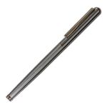 Ручка подарочная перьевая BRAUBERG "Larghetto", СИНЯЯ, корпус серебристый с хромированными деталями, 143475