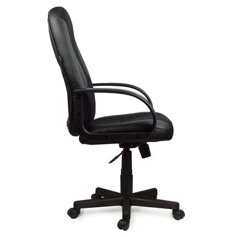 Кресло офисное BRABIX "City EX-512", кожзаменитель черный, ткань черная, TW, 531407