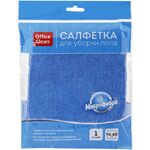 Тряпка для мытья пола OfficeClean "Премиум", микрофибра, 50*60см, индивид. упаковка