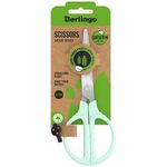 Ножницы Berlingo "Green Series" 17cм, зеленый, европодвес
